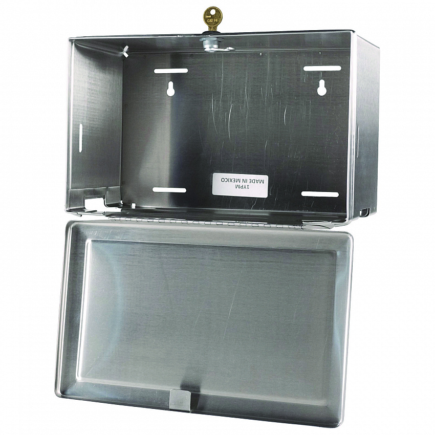 Surface-Mounted Paper Towel Dispenser, 12.13 x 6.13 x 7.25, Satin Stainless Steel (263)