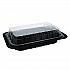 ClearView MealMaster Chicken Barn, 13.3 x 8.4 x 4, Black/Clear, Plastic, 105/Carton (YCNC300800NH)