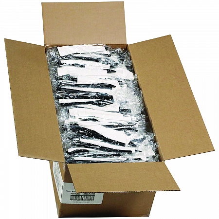 Gardenware Cutlery Kit, Individually Wrapped, Heavyweight, Fork/Knife/Napkin, Plastic, Black, 500/Carton (GKFKNECH)