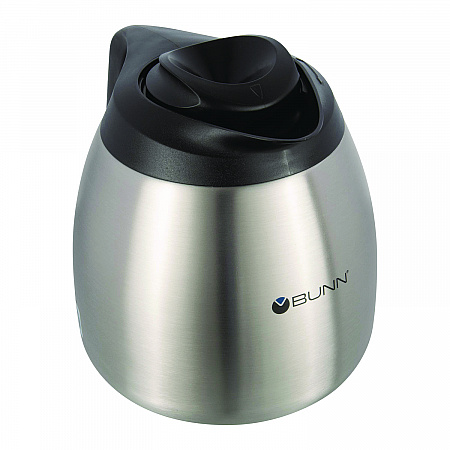 Thermal Carafe, 64 oz, Stainless Steel/Black (THERMBLK)
