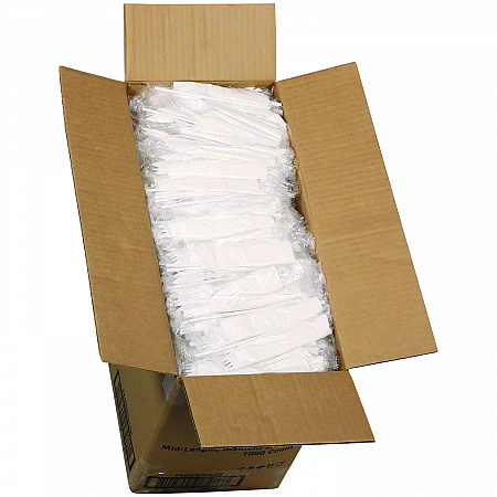 Fieldware Cutlery Kit, Mediumweight, Napkin/Spork/Straw, Plastic, White, 1,000/Carton (FKQWSCHLCH)