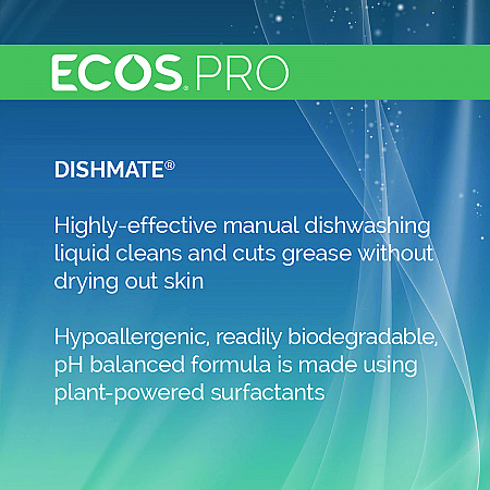 Dishmate Manual Dish Liquid, Unscented, 128 oz Bottle (PL972104EA)