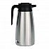 Thermal Vacuum Pitcher, 64 oz, Stainless Steel/Black (VACPIT19)