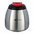 Decaf Thermal Carafe, 64 oz, Stainless Steel/Black/Orange (THERMORN)