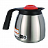 Decaf Thermal Carafe, 64 oz, Stainless Steel/Black/Orange (THERMORN)