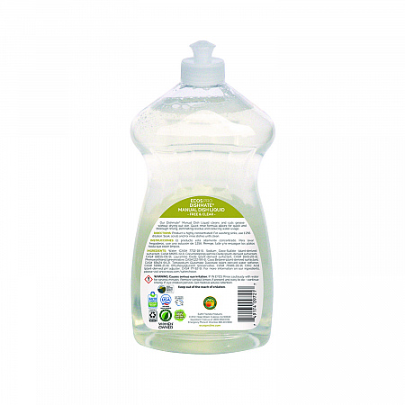 Dishmate Manual Dish Liquid, Free and Clear, 25 oz Squeeze Bottle, 6/Carton (PL97216CT)