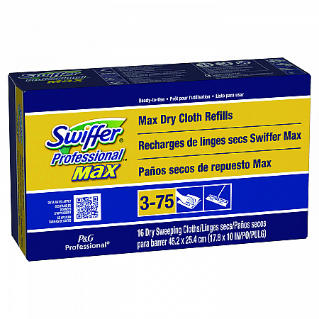 Max/XL Dry Refill Cloths, 17.88 x 10, White, 16/Box, 6 Boxes/Carton (37109)