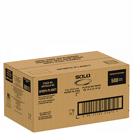 Compostable Paper Dinnerware, ProPlanet Seal, Plate, 6