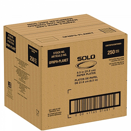 Compostable Paper Dinnerware, ProPlanet Seal, Plate, 9