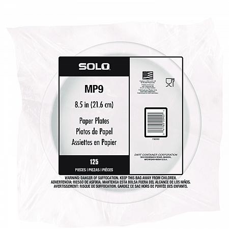 Compostable Paper Dinnerware, ProPlanet Seal, Plate, 9