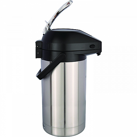 Lever Action Airpot, 101 oz, Stainless Steel/Black (AIRPOT30)