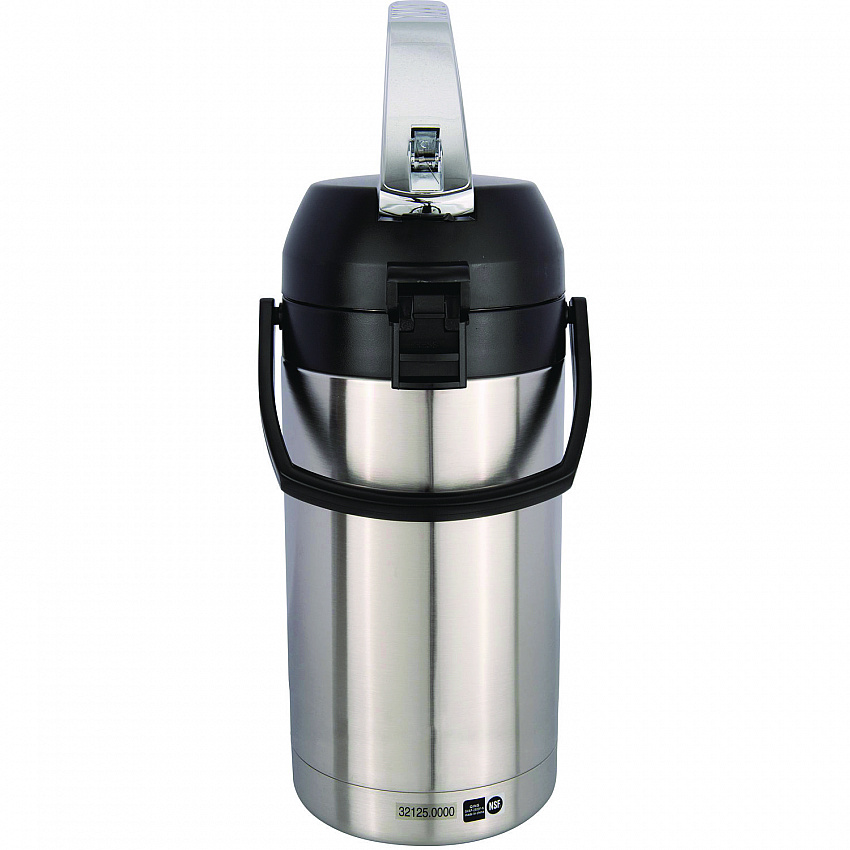 Lever Action Airpot, 101 oz, Stainless Steel/Black (AIRPOT30)