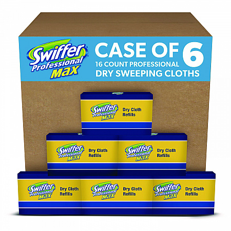 Max/XL Dry Refill Cloths, 17.88 x 10, White, 16/Box, 6 Boxes/Carton (37109)