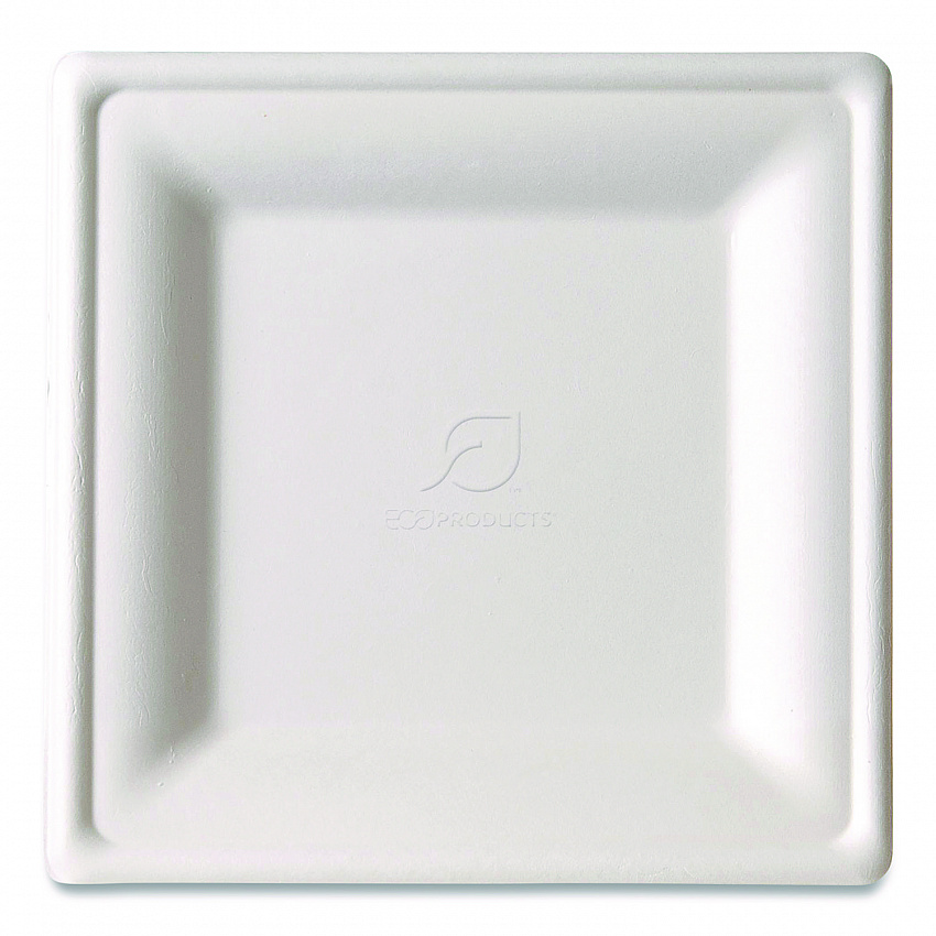 Vanguard Renewable and Compostable Sugarcane Plates, Plate, 7.87 x 7.87, White, 500/Carton (EPP022NFA)