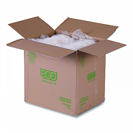 Vanguard Renewable and Compostable Sugarcane Containers, 3-Compartment Bowl, 28 oz, White, 400/Carton (EPSCR93NFA)