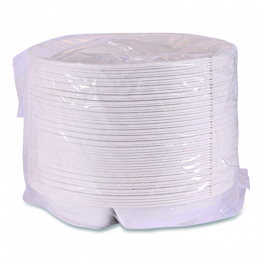 Vanguard Renewable and Compostable Sugarcane Containers, 3-Compartment Bowl, 28 oz, White, 400/Carton (EPSCR93NFA)
