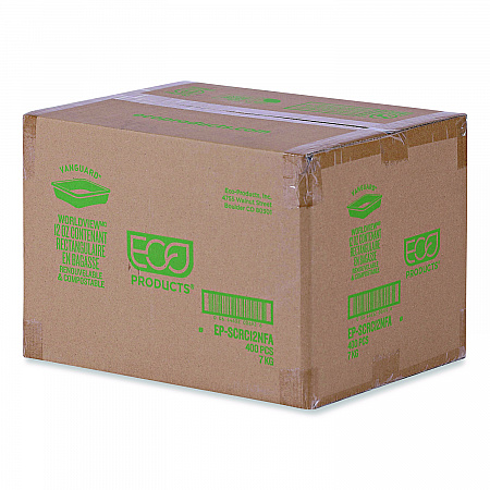 WorldView Vanguard Rectangular Container, 12 oz, 7 x 4.75 x 1, Sugarcane Fiber, White, 400/Carton (EPSCRC12NFA)