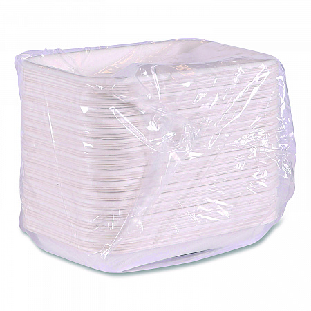 WorldView Vanguard Rectangular Container, 12 oz, 7 x 4.75 x 1, Sugarcane Fiber, White, 400/Carton (EPSCRC12NFA)