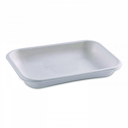 WorldView Vanguard Rectangular Container, 12 oz, 7 x 4.75 x 1, Sugarcane Fiber, White, 400/Carton (EPSCRC12NFA)