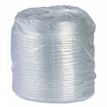 100% Recycled Content Round Plate Lids, Plastic, 9