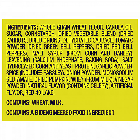 Wheat Thins Toasted Veggie Chips, 1.75 oz Bag, 60/Carton (00080)