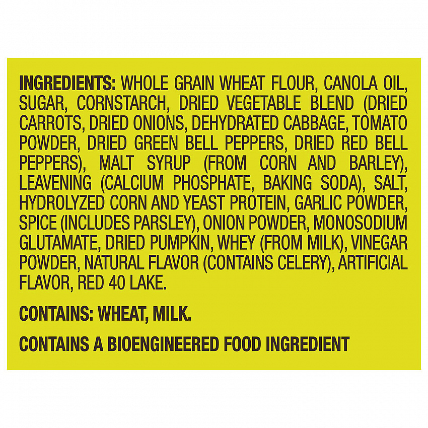 Wheat Thins Toasted Veggie Chips, 1.75 oz Bag, 60/Carton (00080)
