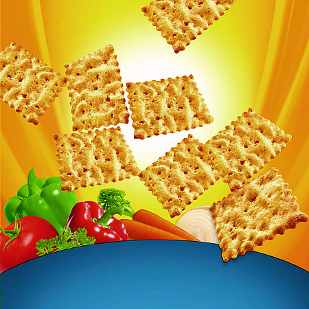 Wheat Thins Toasted Veggie Chips, 1.75 oz Bag, 60/Carton (00080)