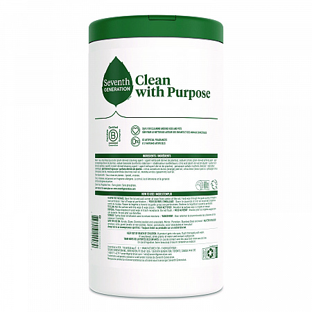 Multi-Surface Wipes, 7 x 7, Lemon Zest, White, 70 Wipes/Canister, 6/Carton (69657417)