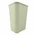 Fiberglass Wastebasket, 10 gal, Fiberglass, Beige (254400BG)
