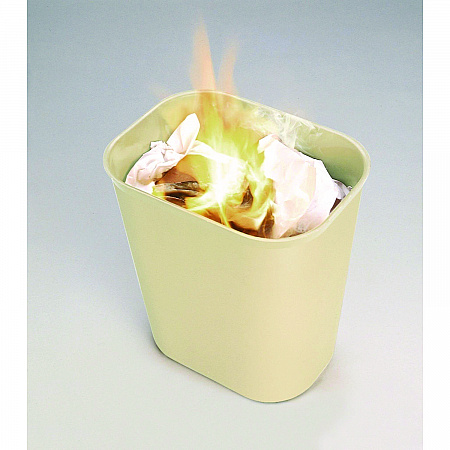 Fiberglass Wastebasket, 10 gal, Fiberglass, Beige (254400BG)