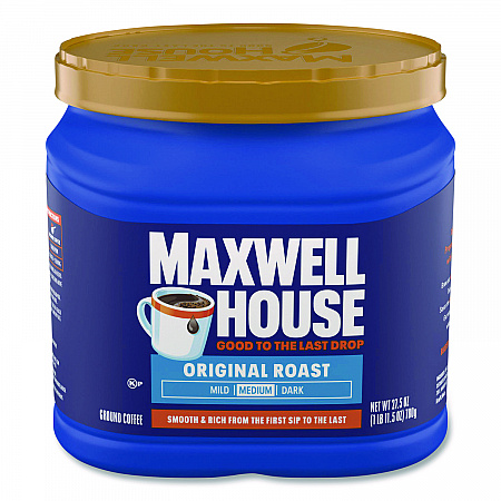 Coffee, Original, 27.5 oz Canister, 6/Carton (09422CT)