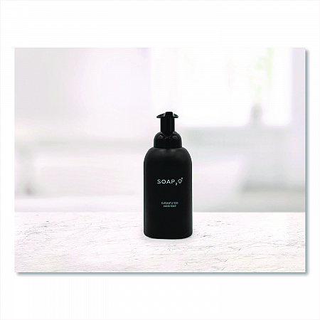 Eco Glass Bottle Soap Dispenser, 350 mL, Black (S2OMD350BDEA)
