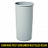 Untouchable Large Plastic Round Waste Receptacle, 22 gal, Plastic, Gray (354600GY)