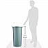 Untouchable Large Plastic Round Waste Receptacle, 22 gal, Plastic, Gray (354600GY)