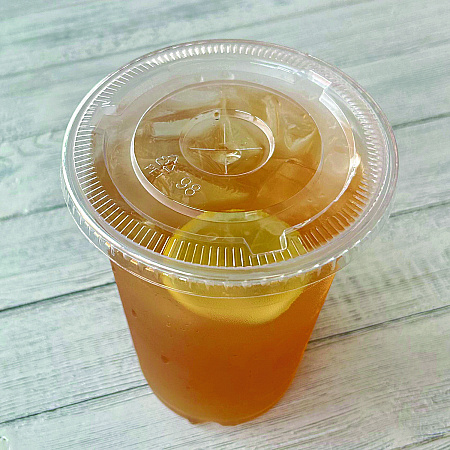 PET Cold Cup Lids, Fits 14 oz to 24 oz Cold Cups, Plastic, Clear, 100/Sleeve, 10 Sleeves/Carton (PETSTRAW)