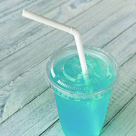 Flexible Wrapped Straws, 7.75
