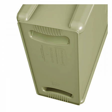 Slim Jim with Venting Channels, 23 gal, Plastic, Beige (354060BG)