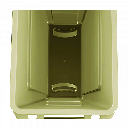 Slim Jim with Venting Channels, 23 gal, Plastic, Beige (354060BG)