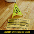 Over-the-Spill Pad, Caution Wet Floor, 16 oz, 16.5 x 20, 22 Sheets/Pad (4252YEL)