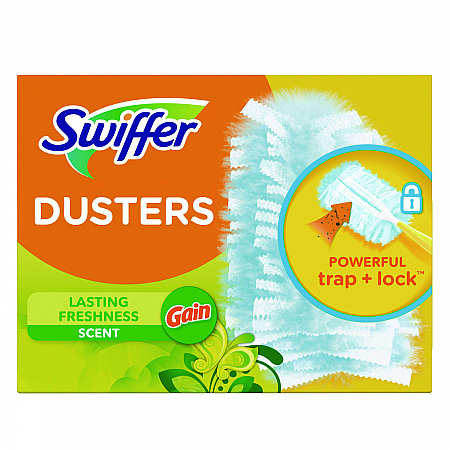 Dusters Refill, Dust Lock Fiber, Gain Original Scent, Blue, 18/Pack (99058)