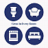 Adjustables Air Fresheners, Linen Escape, 7 oz Cone, 12/Carton (63111CT)