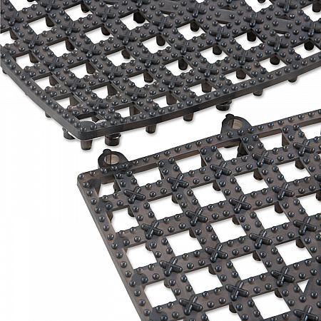 Versa-Mat Bar-Shelf Liner, Plastic, 12w x 12d x 0.25h, Black, 24/Carton (VM5280BK)