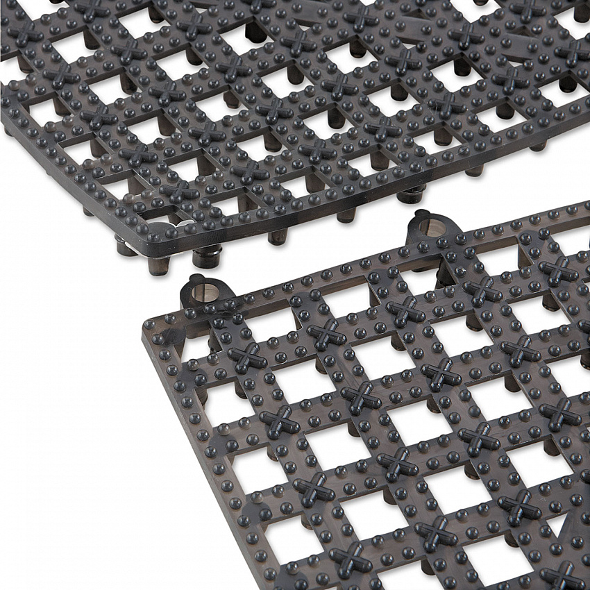 Versa-Mat Bar-Shelf Liner, Plastic, 12w x 12d x 0.25h, Black, 24/Carton (VM5280BK)