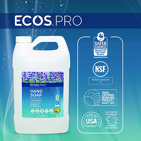 Liquid Hand Soap, Lavender, 1 gal, 4/Carton (PL966504CT)