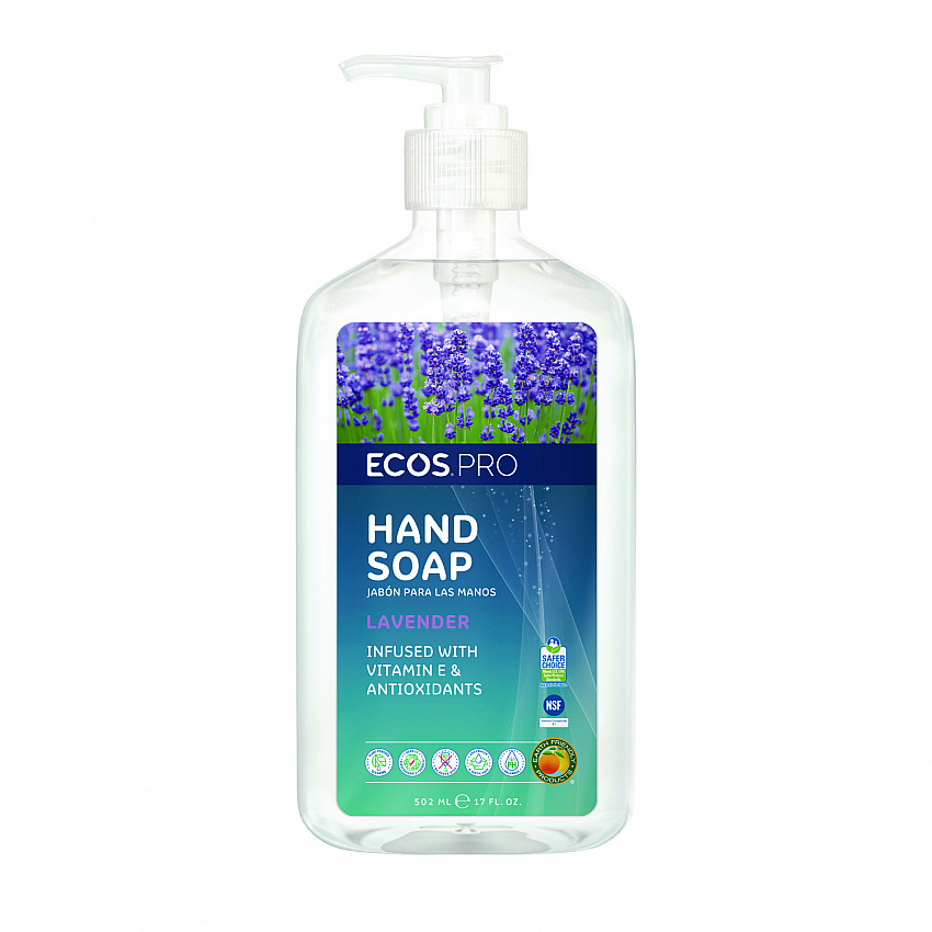 Liquid Hand Soap, Lavender Scent, 17 oz, 6/Carton (PL96656CT)