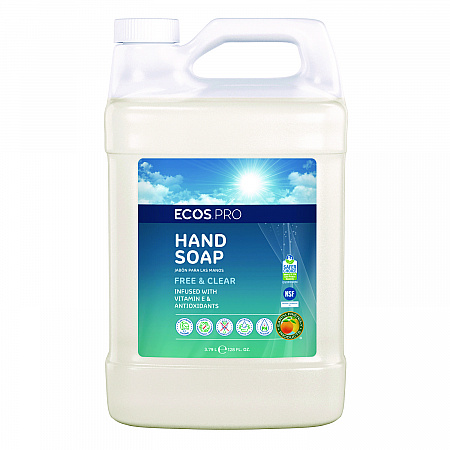 Liquid Hand Soap, Free and Clear, 1 gal, 4/Carton (PL966304CT)
