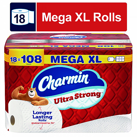 Ultra Strong Bathroom Tissue, Septic Safe, 2-Ply, White, 363 Sheets/Roll, 18 Rolls/Pack (04308)