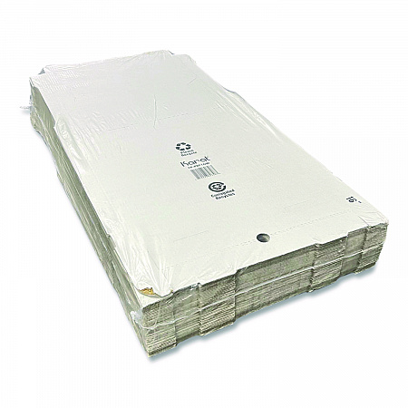 Corrugated Pizza Boxes, 16 x 16 x 1.97, White/Brown, 50/Carton (FPPBF16W)