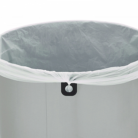 Refine Series Waste Receptacle, 16 gal, Plastic/Stainless Steel (2147583)