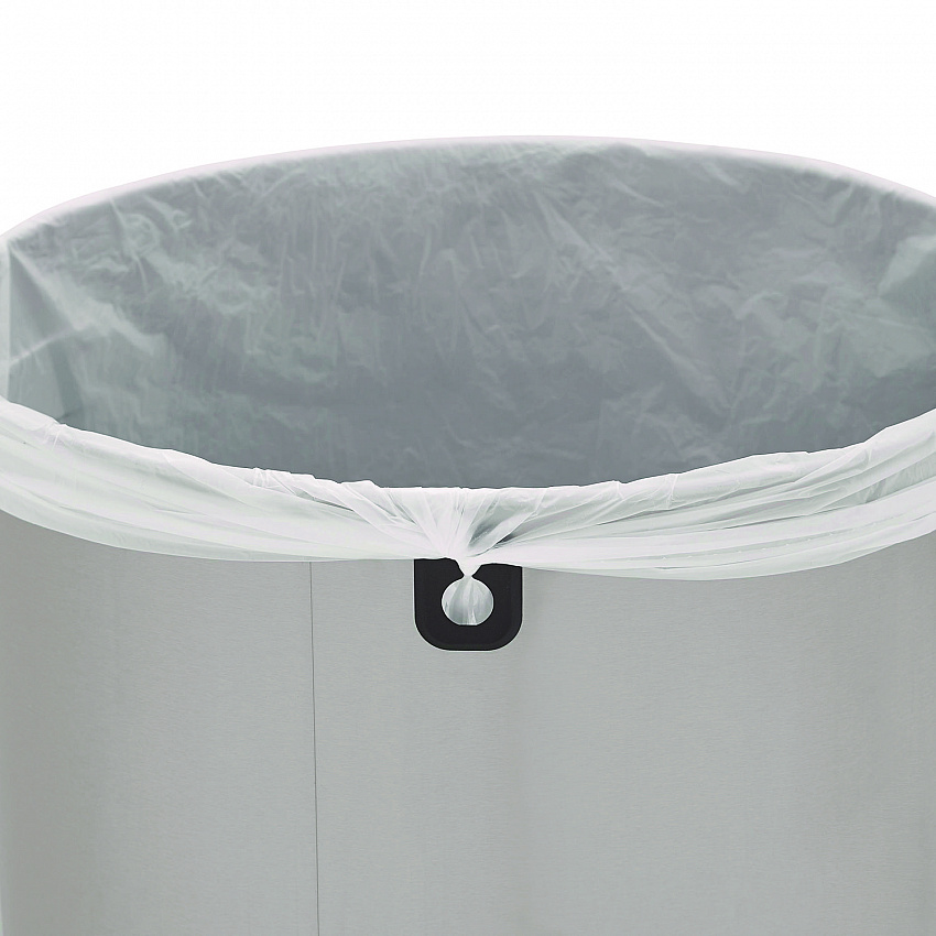 Refine Series Waste Receptacle, 16 gal, Plastic/Stainless Steel (2147583)